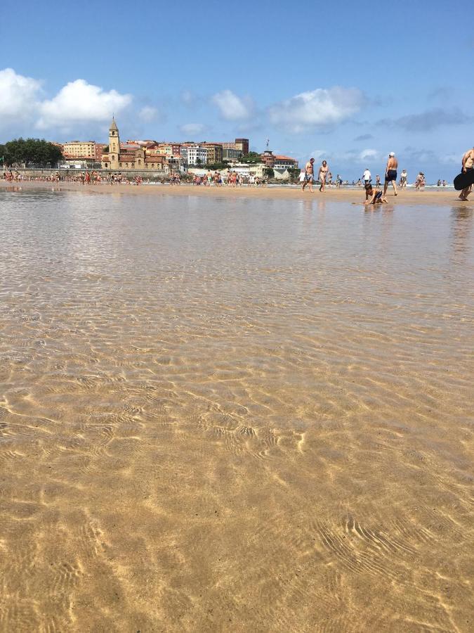ヒホンAtico Marques Vistas Al Mar - Garaje Opcionalアパートメント エクステリア 写真
